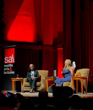 Melinda Gates Instagram - It was an honor getting to interview Justice Ketanji Brown Jackson about her new memoir, “Lovely One,” last night at @seattleartsandlectures. Our conversation, much like Justice Jackson’s book, left me feeling inspired, energized, and best of all, hopeful. ✨