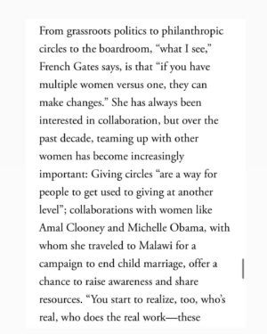 Melinda Gates Instagram - In a conversation with @vanityfair’s @keziahweir, I shared that I didn’t anticipate turning 60 would be so exciting. But wow, it really is! As I start my next decade, I’m feeling so grateful for all the transitions that have led me to where I am today, and I’m feeling extraordinarily energized about the work ahead. Thank you, Keziah (and @radhikajones), for giving me the space to talk about the difference I hope to help make. Read the article at the link in my bio.