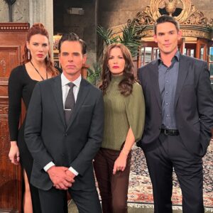 Melissa Claire Egan Instagram - It’s been quite a spicy summer for these 4!🔥
What do you think will happen next?!😈 #YR @youngandrestlesscbs
