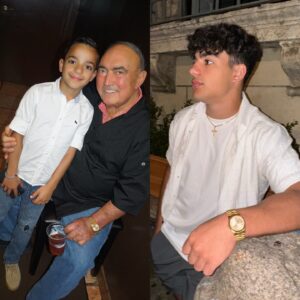 Melissa Gorga Instagram - Happy birthday Nonno🙏🏼 Named my son after you. Gave him your watch- he wears it proud🇮🇹 Two strong minded Virgos. We all Miss you🙏🏼 #Gino