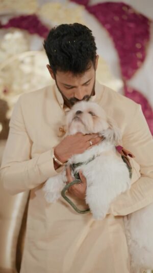 Milana Nagaraj Instagram - This video has my whole heart.. 
True Happiness is what he is..
Made our life more meaningful.. Romeo♥️
Romeo’s adorable outfit made by @tejuanjankumar♥️
#Romeo #KrissMi
#Blessed #gratitiude
