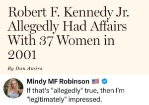 Mindy Robinson Instagram - They only had to go back 23 years to find some "alleged" dirt too....