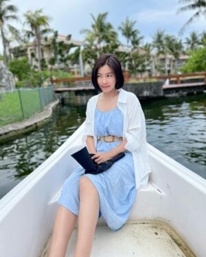 Mini Chao Instagram - 一早7點被挖起來🚣🚣🚣 #我臉都綠了 #簡單真好 #甜甜的 #喜歡像孩子般的笑容
