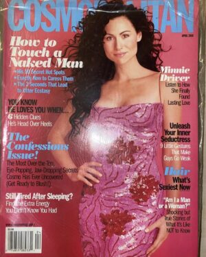 Minnie Driver Instagram - It’s #friday . That apparently means feeling positive about the weekend, so galvanised  enough to look back without feeling like anything is lost. I remember being told I wasn’t ‘Vogue material’ back when fashion editors still felt empowered to tell you what you were. Cosmopolitan had no such query. Whatever stereotype I was cast in though, back then, being on the cover of a magazine did an extraordinary thing to my psyche,  it both exalted the idea of worthiness through physical beauty and at the same time made me  feel like a slouching imposter; because I  knew what was really going on inside. Today, I can’t believe how pretty this girl is and how un-pretty she felt at the time. I’m wolf- whistling at all of her from afar. 💘
And because there was no way of thanking you at the time: thank you @cosmopolitan #covergirl