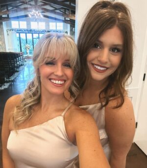 Morgan Huelsman Instagram - always a bridesmaid 🩵