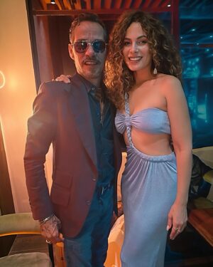 Nadine Velazquez Instagram - What’s better than getting to hang with 1 Puerto Rican Legend? Getting to hang with two. @marcanthony and @therealangelopagan 🇵🇷 A memorable night at the opening of #mxosteakhouse 

Dress by @jluxlabel 

#restaurant #puertorico #latina #boricua #singer #artist #salsa #jluxlabel #fashion