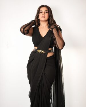 Namratha Gowda Instagram - Some wars help us bloom. ♥️
Shot by: @umesh__photography___ 
MUA: @mua_dharitri 
Outfit and accessories : @laxmikrishnaofficial 
Hair: @anu_hairstylist_makeup_artist