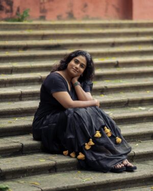 Nandhini Madesh Instagram - 📸 @jascaptures_ 
Saree @ilovesarees