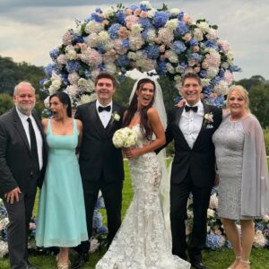 Natalie Burn Instagram - @michele.kanan and I are honored to stand with our friends @timothywoodwardjr and @natalie_burn as they join their lives together. A truly magical day.