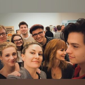Nathalie Boltt Instagram - How crazy is this? Early days on Riv, we were all invited to a comic book gallery in LA, celebrating the Archie comics. Such tiny, young, little fledglings! #riverdale #s1