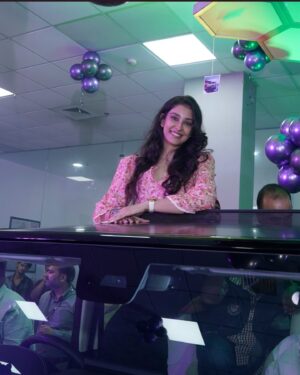 Navneet Kaur Dhillon Instagram - Had an incredible experience unveiling the all-new Mahindra Thar Roxx! 🔥🔥 A big thank you to the amazing team at @mahindra.rajvehicles for having me and giving me the chance to experience this beast firsthand. From its rugged design to its off-road capabilities, the Thar Roxx is a true game-changer. The advanced 4x4 features, powerful engine, and that iconic stance make it perfect for adventure seekers and urban explorers alike. Ready to take on any terrain and turn heads wherever it goes! 🌄🏞 #MahindraTharRoxx #AdventureReady #RajVehicles #TharUnleashed