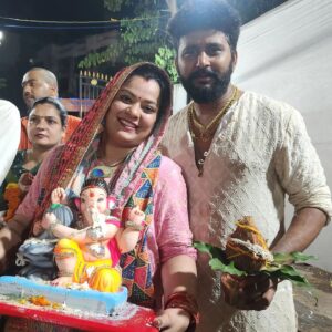 Nidhi Jha Instagram - Ganpati bappa morya🙏
Agle baras tu jaldi aa👋

#nemonikkuforever🧿❤️