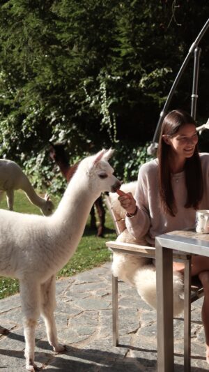 Nikol Švantnerová Instagram - Breakfast with alpakas🦙
Takové ráno si prosím každý den, bylo to boží!
#cutebreakfast 
📍 @zrub_karin
