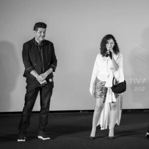 Nisrin Erradi Instagram - نبيل عيوش ونسرين الراضي مباشرة من مهرجان أنغوليم لسينما لفلم @everybody_loves_touda