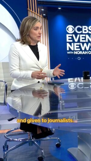 Norah O'Donnell Instagram - U.S. intelligence reports an Iranian hacking campaign that stole information from the Trump campaign and sent it to the Biden campaign. The operation is similar to an earlier hack where damaging Trump campaign info was leaked. CBS News’ @marg_brennan explains.