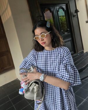 Oranicha Krinchai Instagram - New in: Gingham baby🤪🍒 #FoundsDollDress