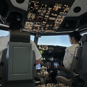 Pannin Charnmanoon Instagram - Boeing 737-800 flight simulator✈️