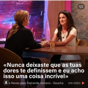 Paula Neves Instagram - Hoje fui conversar com a Fernanda Serrano no cantinho do Goucha. Foi tão bom! 
Gosto de ti mulher! ❤️