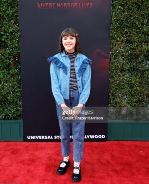 Piper Rubio Instagram - Spooky seasons here y’all👻 Thank you so much @horrornights for having me!! Had so much fun celebrating opening night and being chased around by chainsaws!!😂 #hhn