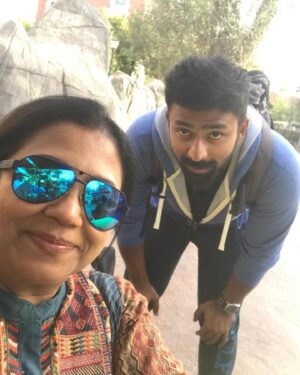 Poornima Bhagyaraj Instagram - My lifeline who sometimes also behaves like my father , advising me.admonishing me, loving me. Happy birthday dearest sonu. Love you to eternity♥️♥️♥️♥️🤗🤗🤗🤗😘😘😘😘