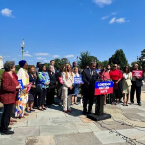 Pramila Jayapal Instagram - As extreme MAGA Republicans baselessly attack Haitian communities across the country, I was proud to stand with my colleagues in the Haiti Caucus this morning to condemn these xenophobic lies.

We will always stand up for and defend our immigrant communities.