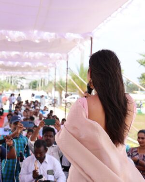 Priya Hegde Instagram - It was great honour to be part of a new venture launch @srearealtors ❤️#priyahegde 

#nellore #realestate #srearealestates #trust #investment #futuresecurity #investonlandtoday #safeinvestment #ilovesrealestate