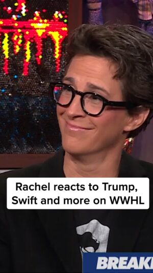 Rachel Maddow Instagram - Rachel Maddow shares the first questions she’d ask various public figures if given the chance to interview them on Watch What Happens Live with Andy Cohen. Her subjects include Donald Trump, Taylor Swift, Vladimir Putin, and others.

#rachelmaddow #msnbc #watchwhathappenslive #andycohen #bravo #bravotv #trump #donaldtrump #swift #taylorswift #pommelhorse #stephennedoroscik #politics #voting #2024 #presidentialelection #decision2024