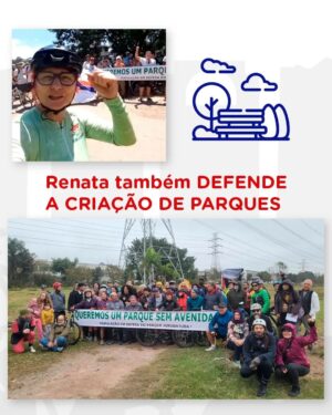 Renata Falzoni Instagram - Já ouvi muito na minha vida que eu só falo de bicicleta, o que não é verdade, pois sempre defendi a mobilidade como um direito fundamental para todos.

Nossa pauta é bastante ampla: lutamos por cidades mais verdes, humanas, inclusivas, onde pessoas saudáveis e felizes possam viver plenamente. 

Eu represento um movimento que defende essas causas. Venha fazer parte dele!

Mais que uma campanha,
somos um movimento

#falzonivereadora 
#falzoni40400 
#movimentofalzoni 
#nagarupadafalzoni
