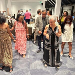 Renée Elise Goldsberry Instagram - Can you please help me wish my mom a happy birthday! 🥳

At EIGHT WON YEARS YOUNG, she’s more radiant than ever! Her faith is her strength and she inspires me to trust The Lord’s guidance. We’re beyond grateful for her and can’t wait to celebrate another amazing year. Happy birthday, Mom! We all love you! ♥️