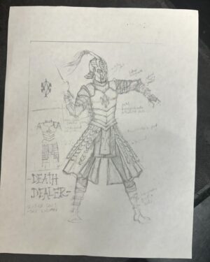 Rhona Mitra Instagram - Just found these original sketches in my storage unit.
So much care and Work went into creating this formidable character. 
‘The defiant daughter’ 
Good reminder at a time like this to always follow your truth and heart, even if it means breaking social constructs and going against the grain.. no matter the consequences. 

#sonja #underworld #rebelwithacause