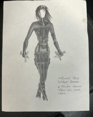 Rhona Mitra Instagram - Just found these original sketches in my storage unit.
So much care and Work went into creating this formidable character. 
‘The defiant daughter’ 
Good reminder at a time like this to always follow your truth and heart, even if it means breaking social constructs and going against the grain.. no matter the consequences. 

#sonja #underworld #rebelwithacause