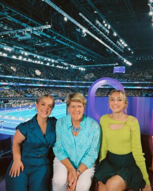 Rose Ayling-Ellis Instagram - Paralympics 2024 in Paris have come to an end. It has been brilliant, and I loved co-presenting with Batman 🦇 @clarebalding. What she does behind the scenes is insane, and as a nation, we are so lucky to have her on our screens. 
@elliesimmonds is such a sweetheart. Her knowledge is so impressive, and she always shares it with such elegance. 
I always felt comfortable and safe sitting alongside them, which is so important because I definitely did something that was out of my comfort zone. 
I couldn’t have done this without my interpreter team - Rebecca, Tobi, and Kirsty “my earpieces lady”. I couldn’t do my job if they didn’t do what they did. 
Thank you to @channel4 @wearewhispertv @angustvman for providing the tools to show that deaf people can do live TV. I hope this is not the end, and we will continue seeing more deaf people breaking the barriers of what is possible. Inclusivity is everyday life, not once every four years. That is what the Paralympics have always stood for. 
Now I’m going to wrap myself in a duvet, watch movies,  sleep and eat crisps. I’m dead now 😂