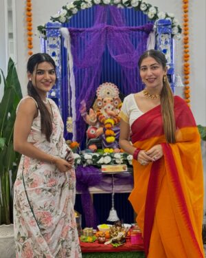 Ruma Sharma Instagram - अगले बरस जल्दी आना ही होगा बप्पा ❤️ 
.
Kyunki hum sabko aapka intezar raheyga thankyou each one of you for such beautiful memories of #ganeshutsav 🙏🏻🙏🏻
.
.
#ganpatibappamorya #ganpatibappa #ganpatifestival #rumasharma #indianfestival