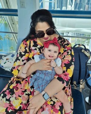 Sai Lokur Instagram - Today on this auspicious occasion of my birthday, I want to introduce you to the best gift God has ever given me.
My darling daughter Tashi. Here she is! Making her 1st insta appearance.
She means the world to me and I love her beyond words could ever express. It's my first birthday as a mother and I could not have asked for anything more. Tashi is my life and she is indeed the best gift I have got.

Thank you for all the love you have showered upon us. Very grateful to each one of you.

#happybirthdaytome ❤️🧿
