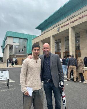 Saira Khan Instagram - So proud of my boy - all his own effort. Well done to everyone who got their results today. 

Please do celebrate your efforts - it’s not easy taking exams - but you did it. 

Next steps 6th Form to study Maths, Further Maths, Economics and Theology. 

A great milestone reached today.

Time to celebrate ❤️🎉