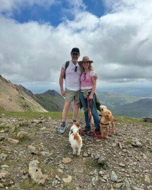 Sally Phillips Instagram - Snowden. I was shat on by an eagle. #Beloved says ‘seagull’ but guano hit too powerful for mere seabird so the story is eagle and I’m sticking with it. Proud of our little dogs making it to the summit and back.