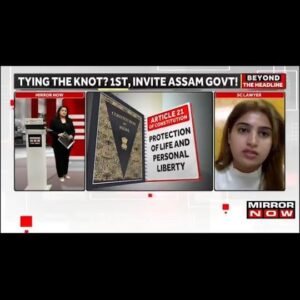 Sana Raees Khan Instagram - Catch my discussion on Mirror Now on Assam's 6-month notice period for marriage- Advocating for privacy, choice, and equality in the law. 

#sana #sanaraeeskhan #srk #srklegal #marriagerights #legalrights