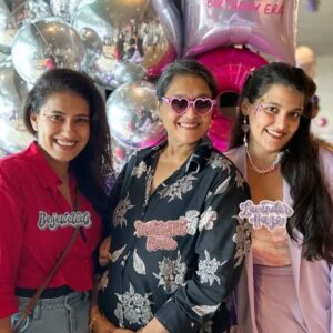 Sanah Kapur Instagram - We got truely “Bejeweled” as my Mishu turned 8 in true Swiftie fashion! 🥳🎶 Here’s to a hella “August” day and to memories That will be remembered “All To Well” ❤️ 

[Taylor Swift, Family, birthday party, sparkles, glitter]
