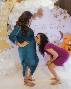Sanaya Irani Instagram - Love and only love for you two @dhamidrashti @khemkaniraj ❤️❤️.Congratualtions Babies, I am so excited for both of you as you embark on this incredible journey of parenthood. May your days be filled with joy, laughter, and the sweetest moments. Wishing you all the love and happiness as you prepare to welcome your beautiful baby into the world. You’re going to be amazing parents and your little one is going to be the luckiest baby. I cannot wait to be the FAVOURITE MASI and thank you both for the sweetest belated Birthday gift. Love you guys 😘😘❤️❤️.