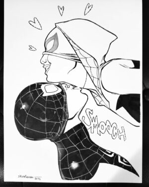 Sara Pichelli Instagram - Miles and Gwen commission.