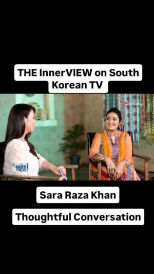 Sara Raza Khan Instagram - One of the Finest Interview Taken Internationally
South Korean English TV Chanel! 

Thoughtful Conversation "THE INNER VIEW " 
 #southkorea #KPop #sararazakhan