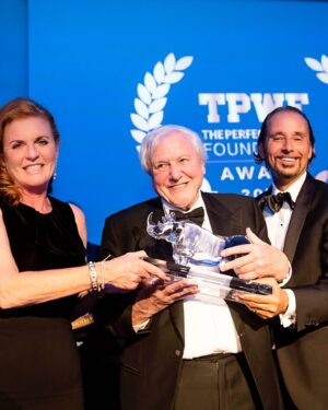 Sarah Ferguson Instagram - As a long-time ambassador to @tpw_foundation, I am so excited and honoured to be here today in Gothenburg to present The Perfect World Foundation Award. It is inspiring to look back over the years at all these awards have captured – hard work and determination to preserve our planet, its climate and its environments, championed by some truly extraordinary people. Thank you Sir David Attenborough, Dr. Jane Goodall, and HSH Prince Albert II of Monaco, Kristin Davis and many more. @tpwf_award