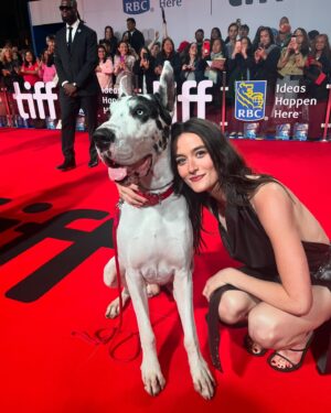 Sarah Pidgeon Instagram - What an honor it is to be at @tiff_net with @3dotproductions and @bigcreekproj for THE FRIEND — so lucky to have worked on this film with legends like @naomiwatts, @carlagugino, @constancewu and Billy Murray (and of course @bing.the.great.dane) Special thank you to @stellamccartney this incredible look.

Hair: @gianlucamandelli1
Makeup: @mariavargasmakeup
Styling: @stellamccartney
Jewelry: @ritiquejewelry
Photos: @georgepimentel1
