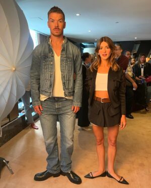 Sasha Calle Instagram - On Swift Horses Premier at TIFF! So special to reunite with this beautiful team. Mom is always the best date. We did press while loving on puppies. Our director is very very handsome in my sunnies. Will & Dais in first position. Adore u all. Thank you for having us, Toronto.

My love to @ysl & @anthonyvaccarello. x