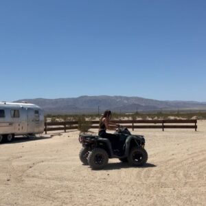 Savannah Clarke Instagram - H 🏜️T E L 
C A L I F O R N I A 
__________________________

On a dark desert highway, cool wind in my hair
Warm smell of colitas rising up through the air
Up ahead in the distance, I saw a shimmering light
My head grew heavy and my sight grew dim, I had to stop for the night ….
____________________________
#DesertAdventure #21Palms #OnTheRoadAgain #DesertDreaming #AdventureAwaits #ExploreNature #NaturesBeauty #WonderAndWander #OffTheBeatenPath #WildernessExploration #DesertOasis #SerenityInNature#ExploringJoshuaTree #EndOfTheWorld #WonderLakeViews #OffRoadFun #QuadBikes #21PalmsBeauty
____________________________