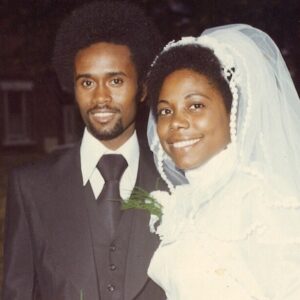 Scarlette Douglas Instagram - My most favourite picture every year. Happy 48th Wedding Anniversary Mum and Dad 🫶🏾