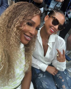 Serena Williams Instagram - If its serious I don’t want it. So much fun at the @usopen @aliciakeys 
Also if you can Go check out Hells Kitchen broadway! It’s a MUST 

#hellskitchen #usopen