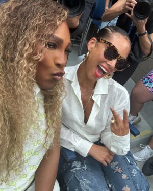 Serena Williams Instagram - If its serious I don’t want it. So much fun at the @usopen @aliciakeys 
Also if you can Go check out Hells Kitchen broadway! It’s a MUST 

#hellskitchen #usopen