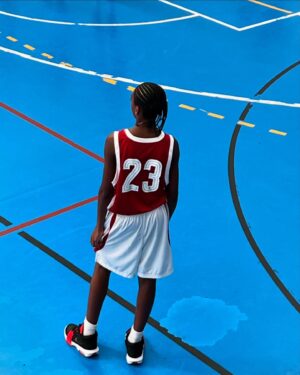 Sharam Diniz Instagram - Sunday fun day,
With my team 🦅🏀 
Proud auntie 🥰

#SLB #Glorioso