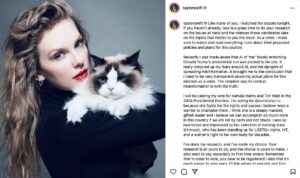 Sheryl Sandberg Instagram - Proud Swiftie every day - but especially today